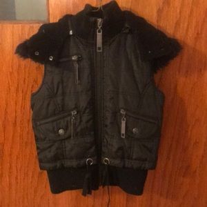 Adiktd vest with detachable hood